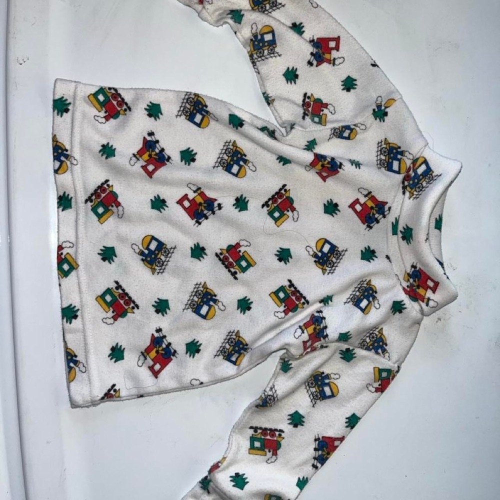 VTG Spockets Merwyn 12M Boys Long sleeve w Trains